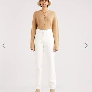 Levi’s 70s High Slim Straight jeans in white/cream - size 27